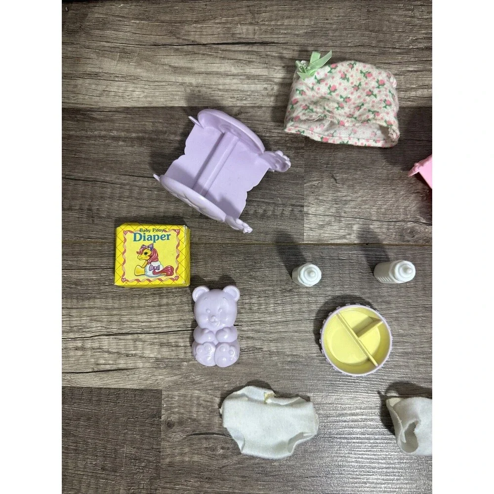 G1 My Little Pony Newborn Twins JANGLES AND TANGLES ACCESSORIES ONLY Incomplete